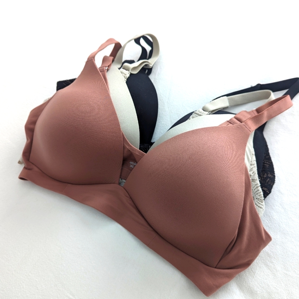 Aerie Real Sunnie wireless bras - 34c - set of three!